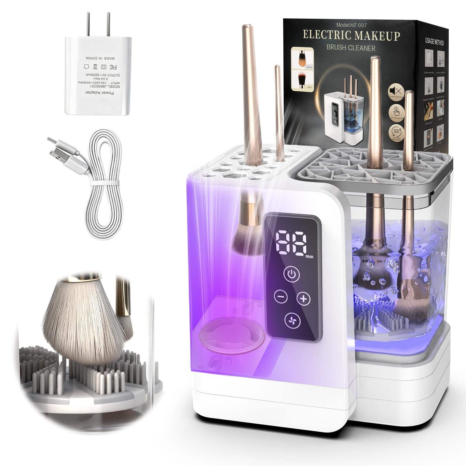 Glowvelle™ Dual-Action Makeup Brush Cleaner & Dryer
