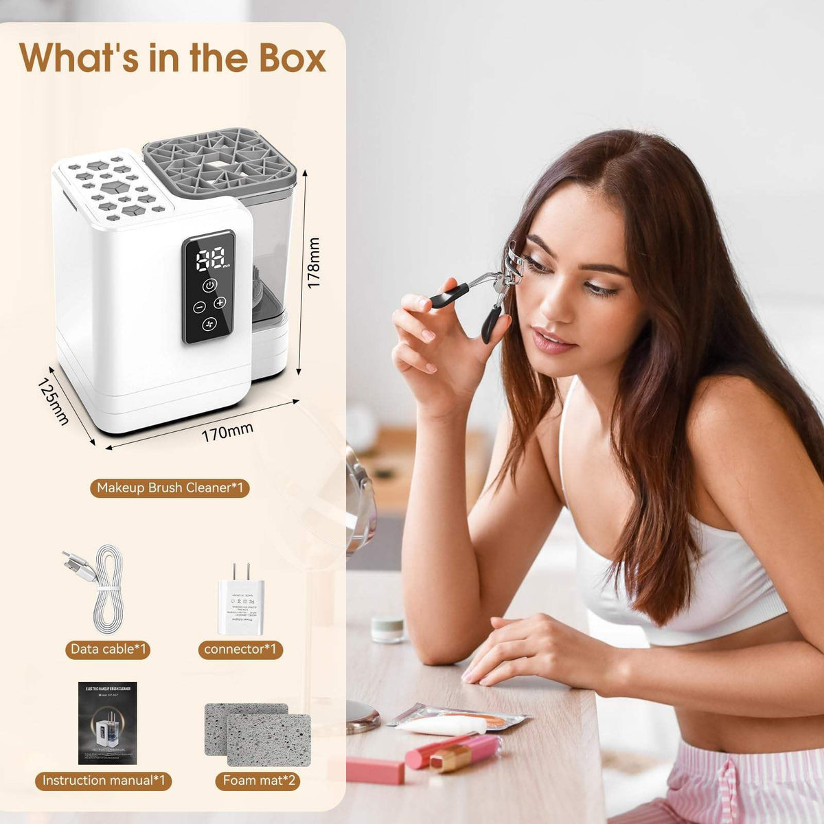 Glowvelle™ Dual-Action Makeup Brush Cleaner & Dryer