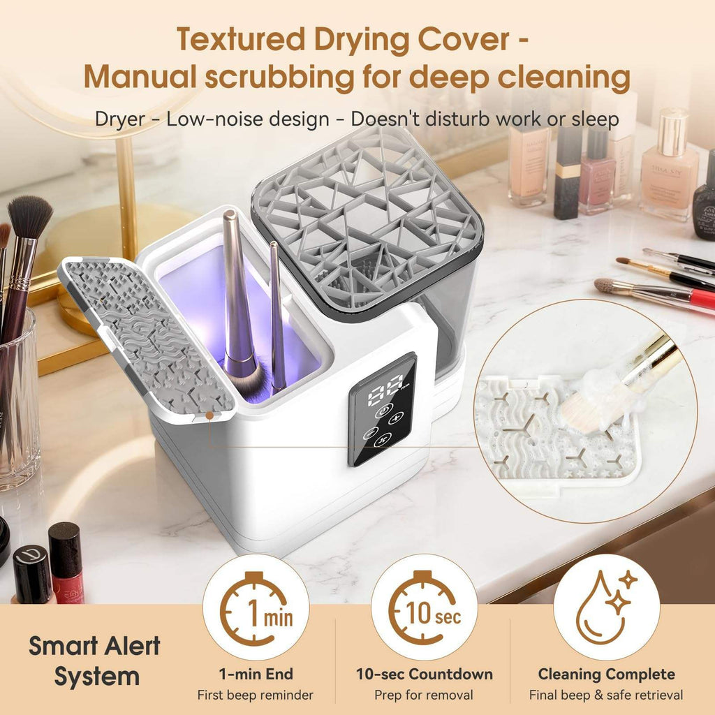 Glowvelle™ Dual-Action Makeup Brush Cleaner & Dryer